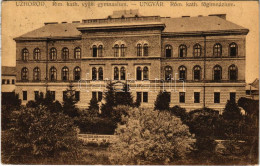 T2/T3 1924 Ungvár, Uzshorod, Uzhorod; Római Katolikus Főgimnázium / School / Gymnasium (EK) - Non Classificati