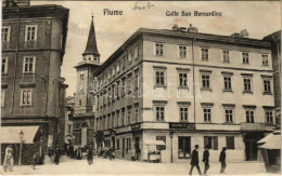 T3 1914 Fiume, Rijeka; Calle San Bernardino, Farmacia, Pavletic P. / Utca, Gyógyszertár és üzlet / Street, Pharmacy And  - Ohne Zuordnung