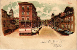 T2/T3 1899 (Vorläufer) Fiume, Rijeka; Corso. Litho (EK) - Ohne Zuordnung