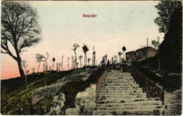 T2 1908 Nezsider, Neusiedl Am See; Tábor Várrom A Római Korból Az új Karolina Parkkal, Lépcső / Castle Ruins With Stairc - Sin Clasificación