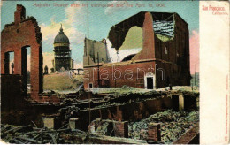 ** T2/T3 San Francisco (California), Majestic Theatre After The Earthquake And Fire April 18, 1906 (EK) - Zonder Classificatie