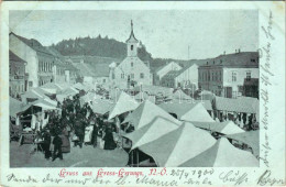 T2/T3 1900 Gross Gerungs, Market, Church (EK) - Ohne Zuordnung