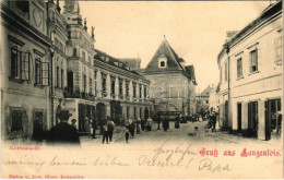 T3 1899 (Vorläufer) Langenlois, Rathausgasse / Street View (wet Corners) - Ohne Zuordnung