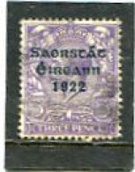 IRELAND/EIRE - 1923   FREE STATE  3d  SG 57  FINE USED - Usati