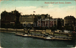 T3 1911 London, Hotel Cecil And Savoy (EB) - Non Classés