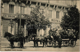 ** T1/T2 Dresden, Grand Union Hotel, Rundfahrt / Tourist Horse Chariot - Non Classificati