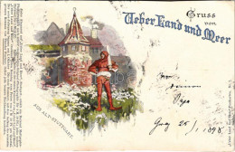 T2/T3 1898 (Vorläufer) Stuttgart, Aus Alt-Stuttgart. Gruss Von Ueber Land Und Meer Postkarten Nr. 7. (EK) - Zonder Classificatie