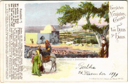 * T4 Bethlehem, Rahels Grab. Herzliche Grüsse! Postkarte Von Haus Zu Haus No. 23. (cut) - Ohne Zuordnung