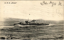 T2/T3 1912 SMS DINARA Az Osztrák-Magyar Haditengerészet Huszár Osztályú Rombolója / K.u.K. Kriegsmarine Zerstörer / WWI  - Ohne Zuordnung