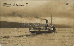 * T3 Abbazia, Opatija; ISTRIANO Egycsavaros Tengeri Személyszállító Gőzhajó / Hungarian Passenger Steamship. Photo (fa) - Unclassified