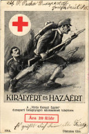* T3 1915 Királyért és Hazáért! A Vörös Kereszt Egylet Dunaparti Betegnyugvó állomásának Tulajdona / WWI Austro-Hungaria - Non Classés