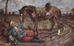 T3 Én Nem Hagylak El. / Injured Soldier With Horse, Artist Signed (EB) - Zonder Classificatie