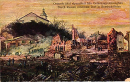 ** T2 Oroszok által Elpusztított Falu Orosz Lengyelországban / Village Destroyed By The Russian Army In East-Poland - Ohne Zuordnung