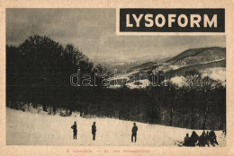 ** T2/T3 A Hómezőkön, A Képes Újság Felvételei; Hátoldalán Lysoform Reklám / WWI Military Card, Soldiers, Winter; Lysofo - Sin Clasificación