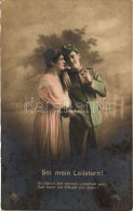 ** T2 WWI Romantic Military Card, Couple - Unclassified