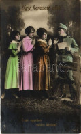 ** T2 WWI Romantic Military Card, Women - Unclassified