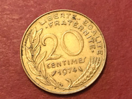 Münze Münzen Umlaufmünze Frankreich 20Centimes 1974 - 20 Centimes