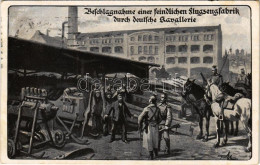 T2/T3 1916 Beschlagnahme Einer Feindlichen Flugzeugfabrik Durch Deutsche Kavallerie. Deutscher Luftflotten-Verein / Germ - Ohne Zuordnung