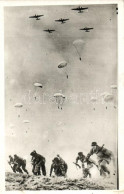 * T2/T3 1944 WWII Hungarian Parachutist Soldiers, Aircrafts Photo (EK) - Unclassified