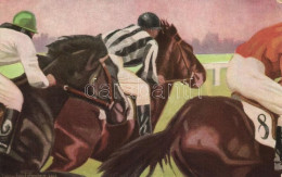 ** T2/T3 Endspurt / Horse Race Art Postcard S: F. Lehmann - Ohne Zuordnung