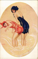 ** T2/T3 Le Mer Fleurie / Gently Erotic Ladies In Bathing Suits. Marque L.E. Paris 21. S: Raphael Kirchner (Rb) - Ohne Zuordnung