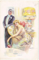 T2/T3 Italian Art Postcard, Couple, Erkal No. 318/3. S: Usabal (EK) - Ohne Zuordnung