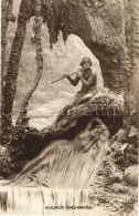 * T2 Source Enchantee / Erotic Nude Lady, Flute Playing Shepherd, Sculptochromie Art Postcard S: D. Mastroianni - Ohne Zuordnung