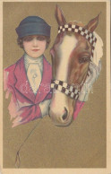 * T4 Gold Italian Art Postcard, Horse Riding Lady, Anna & Gasparini 116-1. (b) - Unclassified