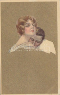 * T4 Gold Italian Art Postcard, Romantic Couple, Anna & Gasparini 114-4. (b) - Non Classés