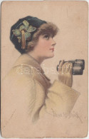 * T2/T3 Lady With Telescope S: Frank H. Desch (EK) - Non Classés