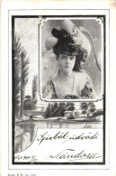 T2 Lady, Lake, Art Nouveau Greeting Card - Zonder Classificatie