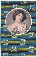 ** T1 Art Nouveau. Stoff-Reproduktion, B.K.W.I. Serie L. Wiener Werkstätte, Stoffmuster-Entwurf Von Arch. E. Wimmer - Zonder Classificatie