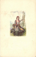 ** T3 Italian Art Postcard, Lady With Guitar, Anna & Gasparini 438M-6. S: Mauzan (fa) - Unclassified