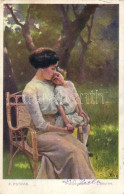 * T3 Pieszczoszka / The Beloved, Mother With Daughter, Pocztowki 389. S: F. Pstrak (EB) - Non Classés