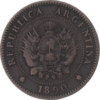 Monnaie, Argentine, Centavo, 1890, TB, Bronze, KM:32 - Argentinië