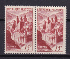 D 742 / LOT N° 792 PAIRE PLUIE SUR L ABBEYE NEUF** - Unused Stamps