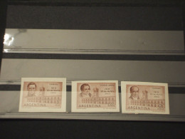 ARGENTINA - 1960 RIVOLUZIONE 3 VALORI ND - NUOVI(++) - Unused Stamps