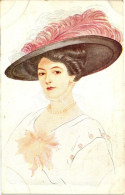 * T2 Lady With Red Feather, MKB 2075. S: Melchers - Non Classés