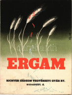 T2 1949 Ergam. Richter Gedeon Gyógyszer és Vegyészeti Gyár Rt. Reklám / Hungarian Medicine Advertisement S: Chy-Dér - Zonder Classificatie