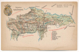 * T3 Varasd Vármegye Térképe / Zupanija Varazdinska / Map Of Varasd County (EK) - Non Classés