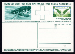 SCHWEIZ, Bundesfeierpostkarte 1931, Ungebraucht - Lettres & Documents