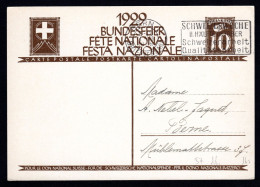 SCHWEIZ, Bundesfeierpostkarte 1929, Gestempelt - Storia Postale