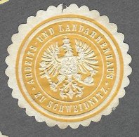 Cachet De Fermeture   -  Zu Schweidnitz - Ardeits Und  Landarmenhaus - Seals Of Generality