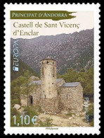 SALE!!! ANDORRA FRANCESA FRENCH ANDORRE 2017 EUROPA CEPT CASTLES 1 Stamp Set MNH ** - 2017