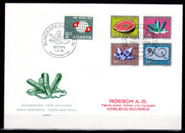 SCHWEIZ, Pro Patria 1959, Satz Auf FDC - Storia Postale