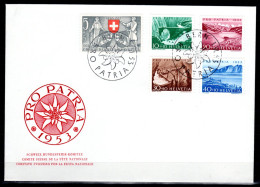 SCHWEIZ, Pro Patria 1953, Satz Auf FDC - Briefe U. Dokumente