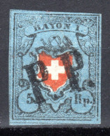 SCHWEIZ, 1850 Rayon I Blau, Ohne Kreuzeinfassung, Gestempelt - 1843-1852 Federale & Kantonnale Postzegels