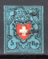 SCHWEIZ, 1850 Rayon I Blau, Ohne Kreuzeinfassung, Gestempelt - 1843-1852 Correos Federales Y Cantonales