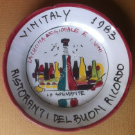 Piatto Buon Ricordo - Vinitaly 1983 - Lo Spumate - Recordatorios