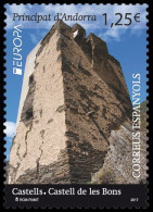 SALE!!! ANDORRA ESPAÑOLA SPANISH ANDORRE 2017 EUROPA CEPT CASTLES 1 Stamp Set MNH ** - 2017